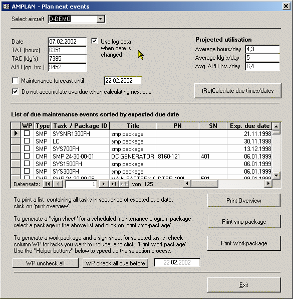 Planning module